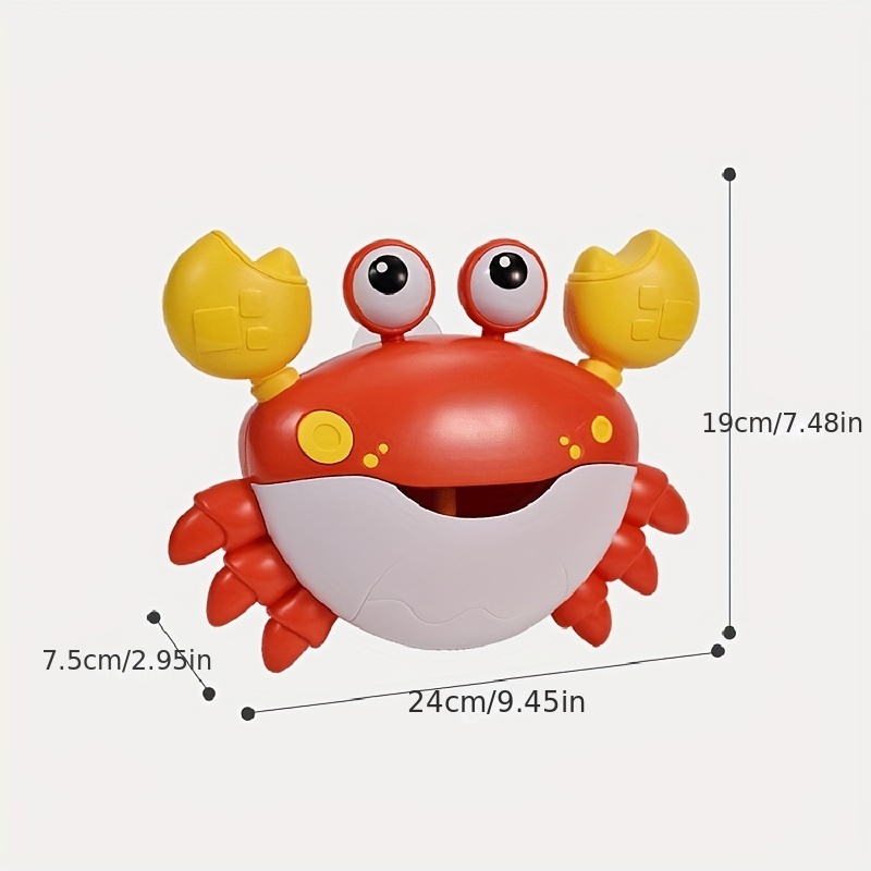 Machine à bulles de bain en forme de crabe pour la baignoire qui fait des  bulles et joue des chansons – Jouets de bain pour bébés, enfants en bas âge