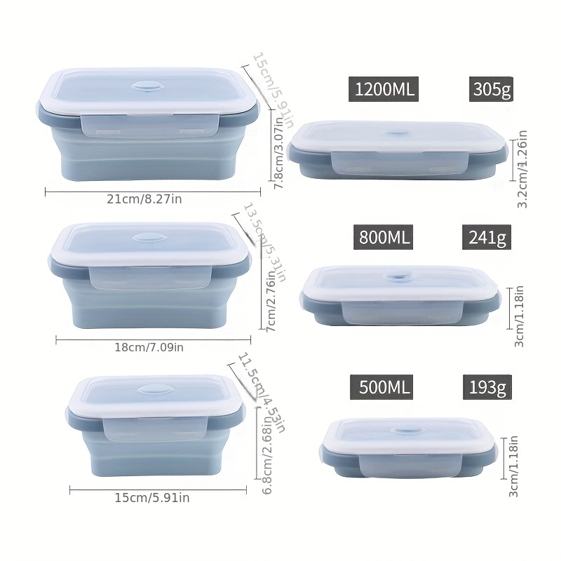 Silicone Folding Bento Box Collapsible Portable Lunch Box for Food  Dinnerware Food Container Bowl Lunchbox Tableware