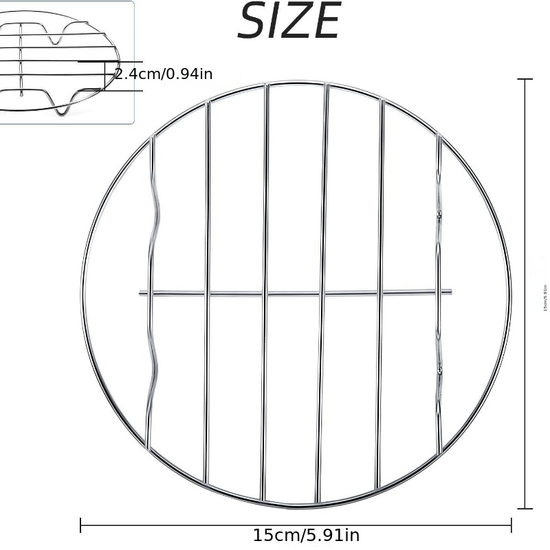  6 7 8 Inch Round Cooking Rack, Round Air Fryer Rack