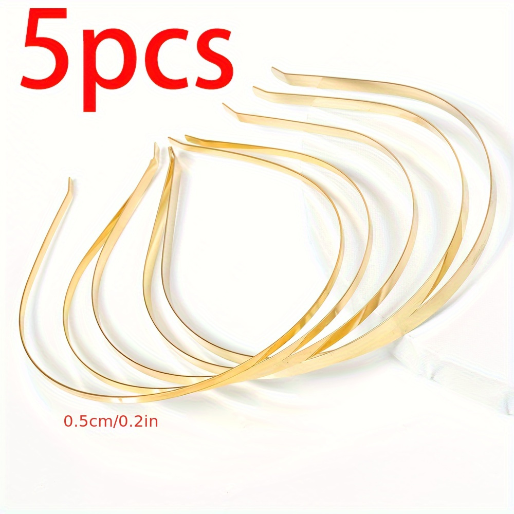 5pcs Band Hair Bands Blank Base Setting For Women Wedding Headwear Headband Jewelry Making Components