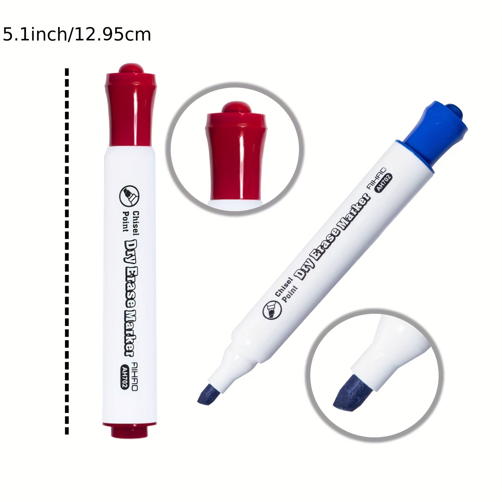 Chisel Tip Assorted Color Dry-Erase Markers (3/Pack)