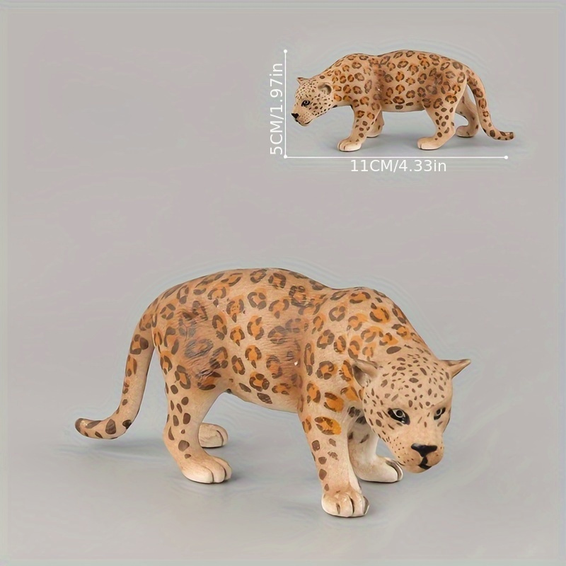 Simulation Models Cheetah,jaguar,black Panther Animals Figurines