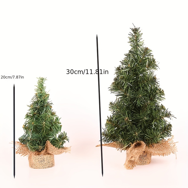 Mini sapin de Noël sapin de table mini sac de bricolage arbre h60 cm-20L  vert / or