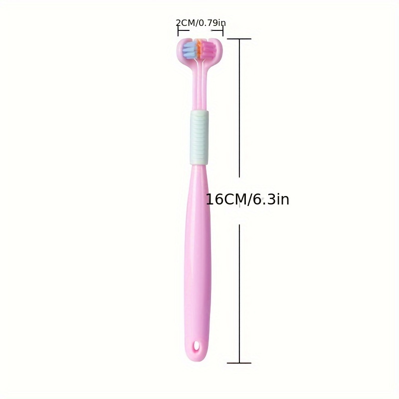 4pcs 3-Sided Soft Bristle Toothbrushes