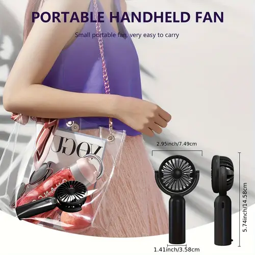 3 6 pack usb c rechargeable mini handheld fan adjustable 180 adjustable head portable fans mini fans portable rechargeable ultra lightweight personal cooling fan for travel indoor outdoor use birthdays summer