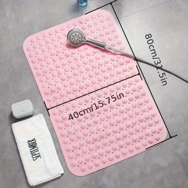 Bathroom Non-slip Mat With Draining Holes, Swimming Pool Bathing  Water-proof Mat, Home Toilet Hotel Floor Mat, Bathroom Shower Mat - Temu