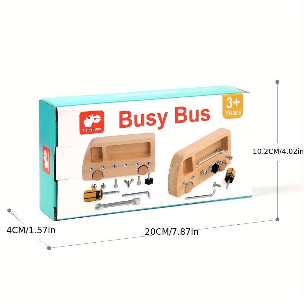 Busy Bees Wooden Screwdriver Toy Set for Kids