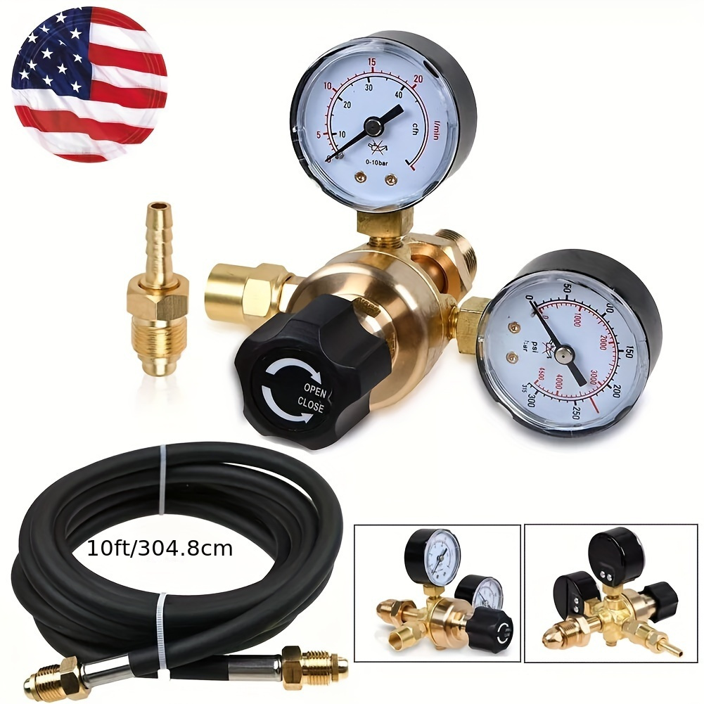 

Co2 Fit For Mig Tig Welding Regulator Welder Gauge Gas Hose - Mig/tig Gas Hose For Industrial & Lab Use, Pressure Reducer, Gas Hose, Gas