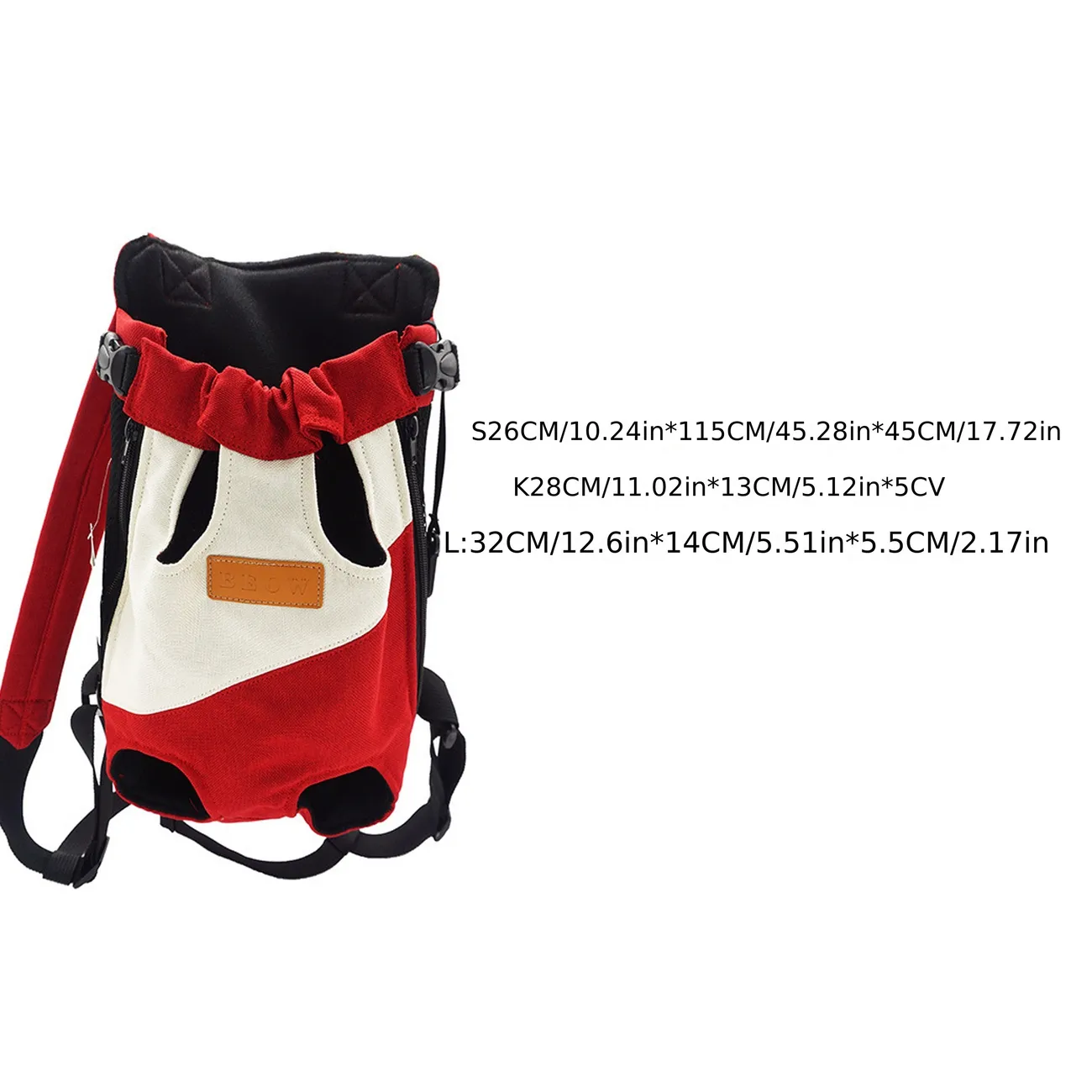 Dog Backpack Dog Bag Breathable Travel Bag Four-legged Pet