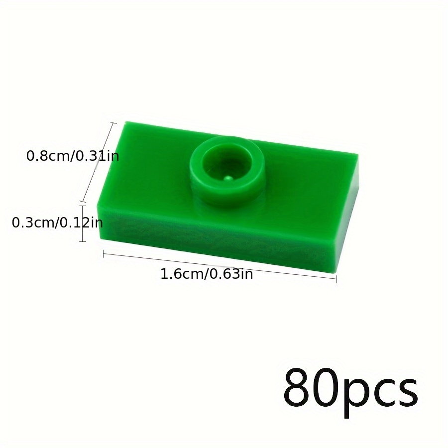 80pcs DIY Thin Brick Assembles Particles Building Blocks Kid Toys