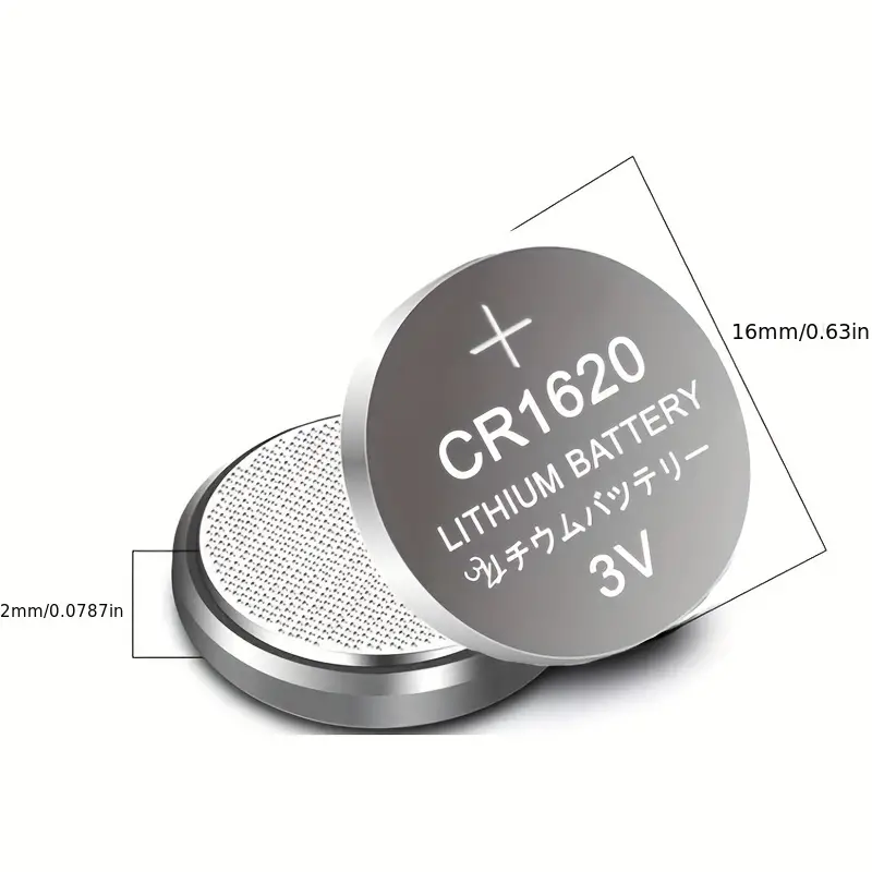 Hot Sale 160mah Capacity Cr1620 3v Lithium Battery Lm1620 - Temu