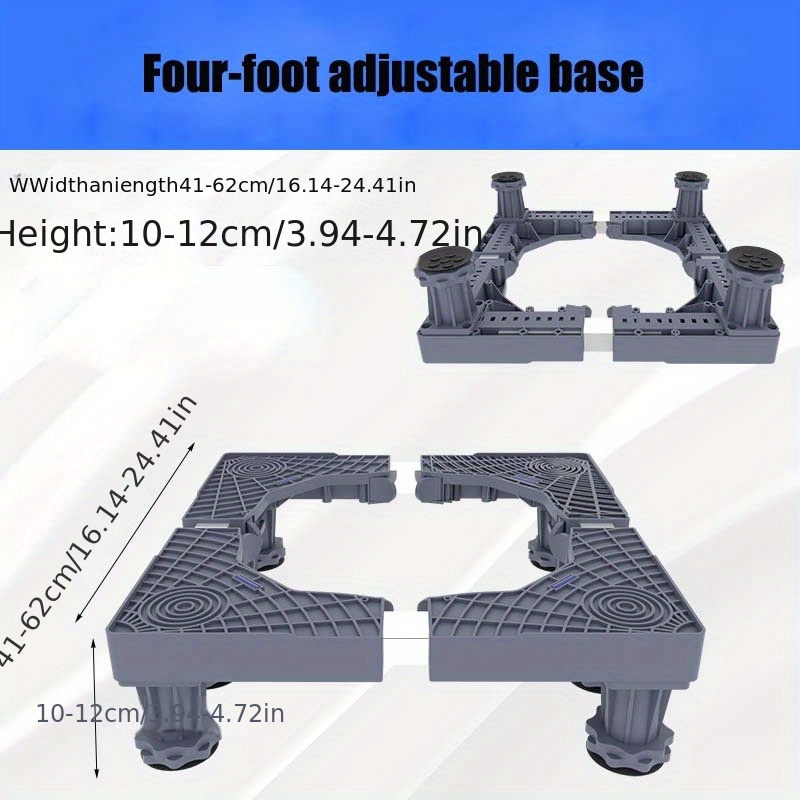 Base para lavadora con ruedas y patas armario bajo pedestal 43-66