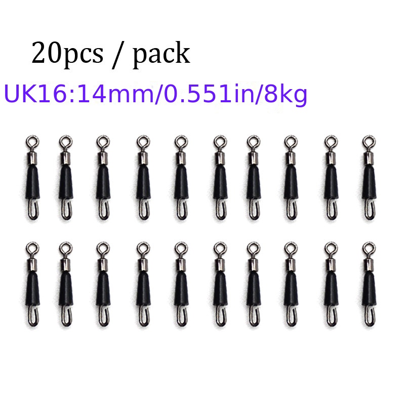 30PCS Accessories for Carp Fishing Used with Carp Fishing Swivels Quick  Change Stainless Steel for Carp Fishing Rig Accessory