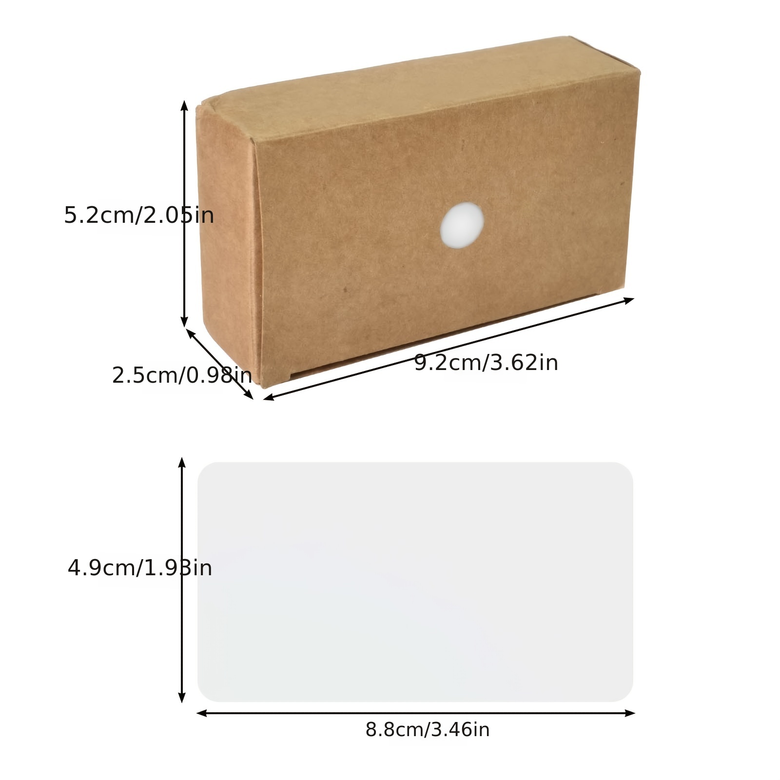 Kraft Paper Cards Color Card Blank Memory Word Blank Card Temu