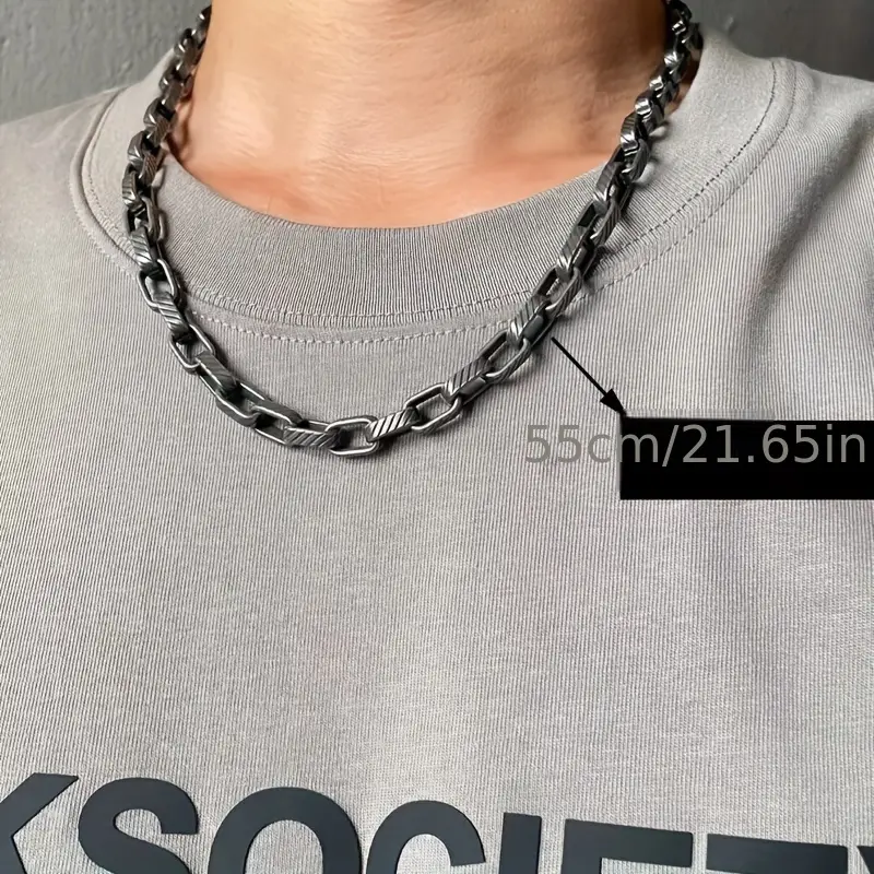 Retro Copper Chain Necklace For Men