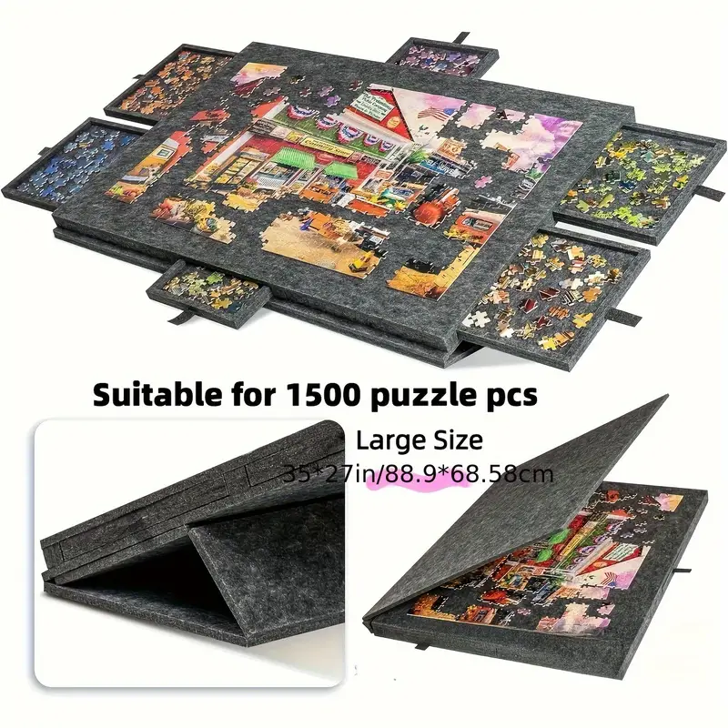Table Puzzle Tapis De Rangement Pour Puzzle De 1000 Pièces-plateau De Table Puzzle Tapis De Rangement Pour Puzzle De 1000 Pièces-plateau De