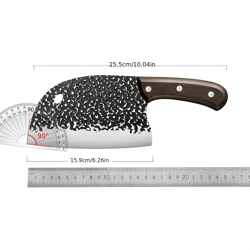 Premium Stainless Steel Kitchen Knife Set - Sharp Forged Meat Cleaver Knife  For Effortless Cutting And Slicing - Perfect Kitchen Tools For Home Cooks -  Temu