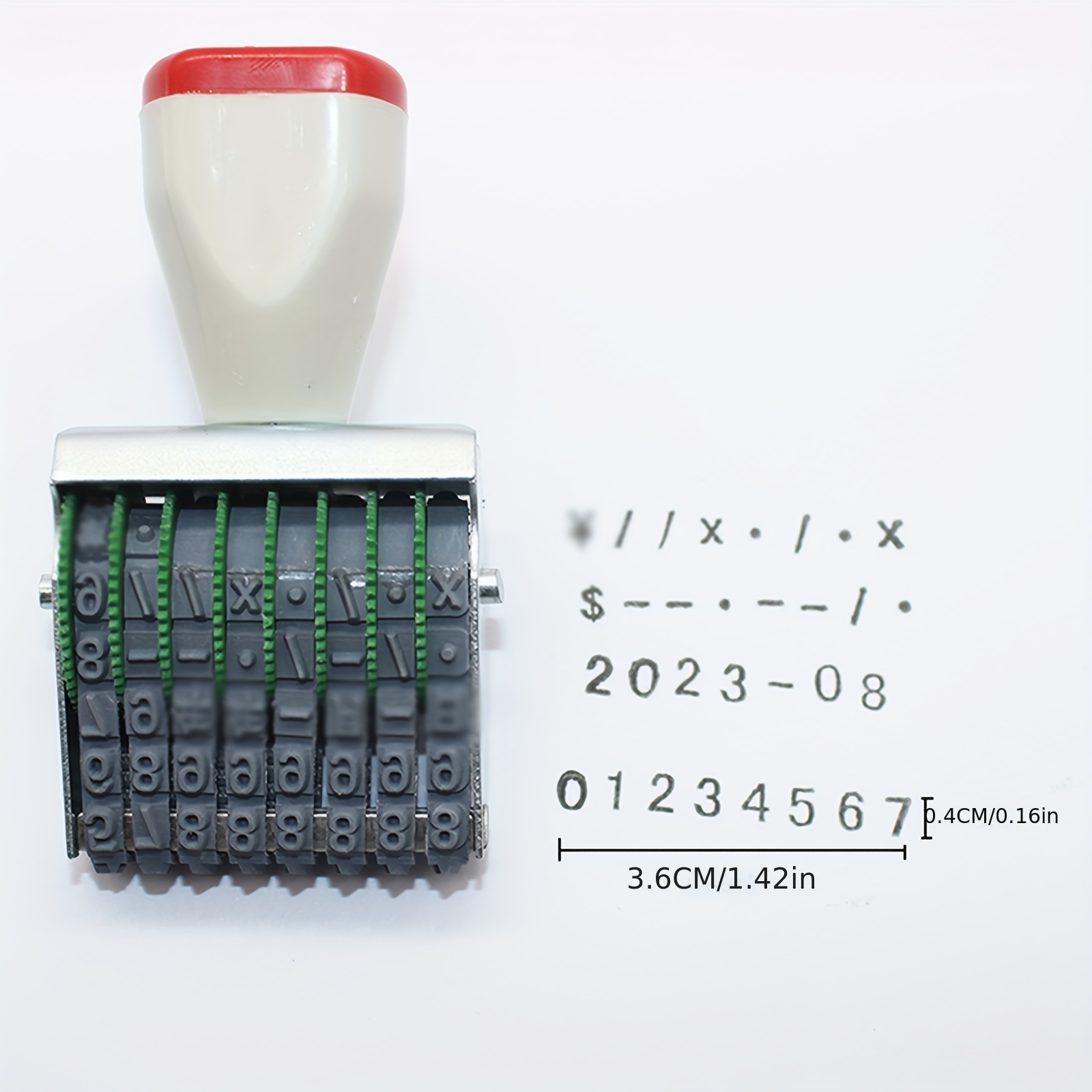 Small 8 digit Seal High Character Roller Number Stamp Batch - Temu
