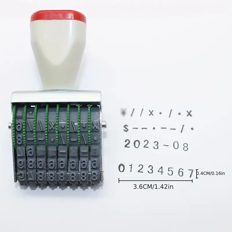Small 8 digit Seal High Character Roller Number Stamp Batch - Temu