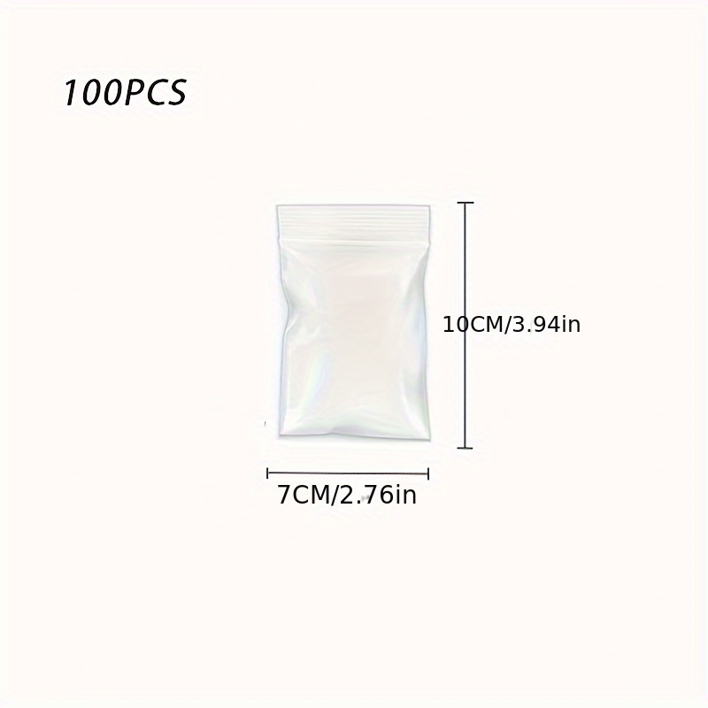 Thick Clear Zip Lock Ziplock Storage Bags Heavy-Duty Transparent Plastic  Zip Package Small Jewelry Packing Reclosable Poly Bag