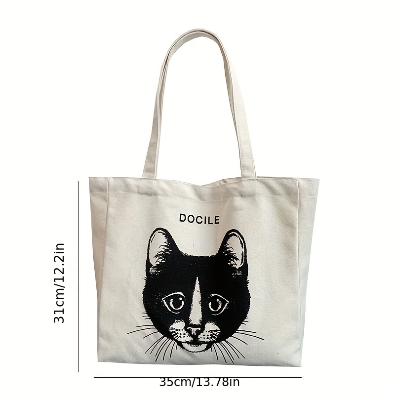 1PCS Animal Pattern Canvas Cute And Funny Sport Bag Large Capacity