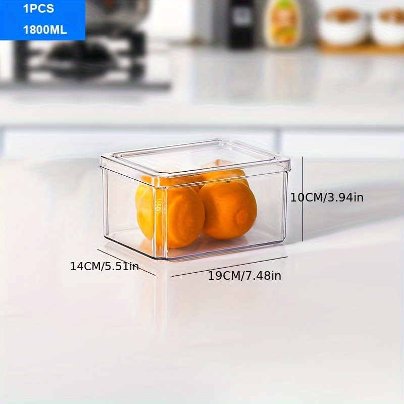 10 pcsRefrigerator Storage Box Clear Food Storage Bins Fruit