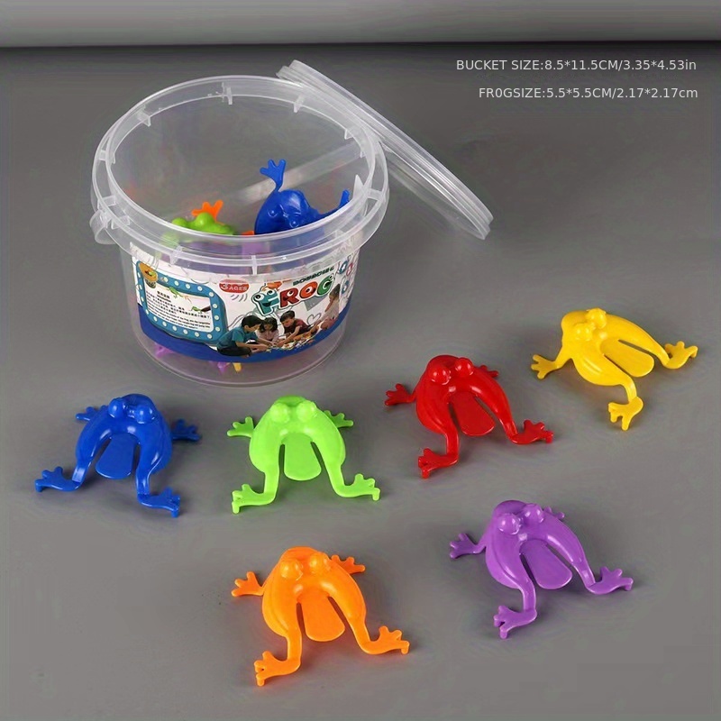 Barreled Jumping Frogs Toys: Mini Transparent Plastic Finger - Temu Canada