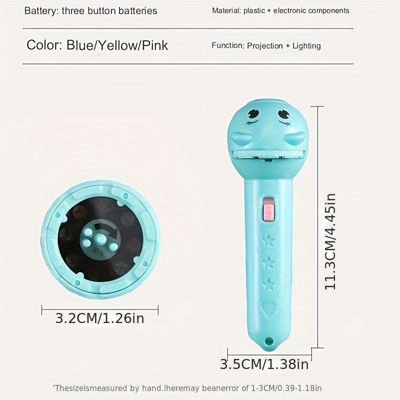 Children's Flashlight Projector with 40 Patterns, Educational Toy
