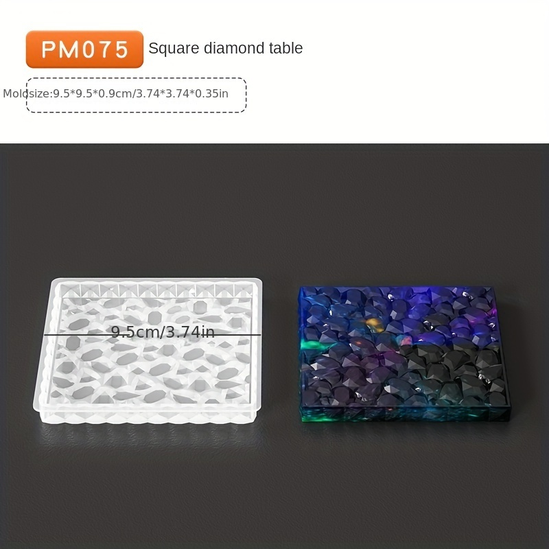 Square Silicone Coaster Mold-rectangle Coaster Resin Molds-resin Jewelry  Desktop Diy-silicone Table Mat Mold-resin Table Mat Mold 