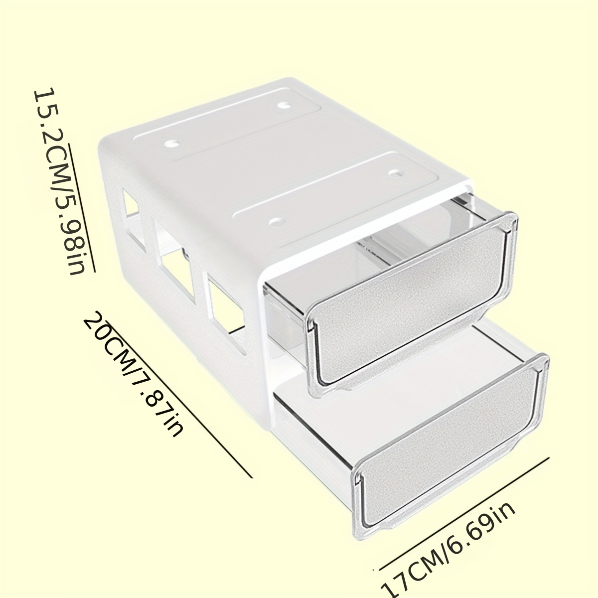 FRETONBA Tiroir sous bureau, boîte de rangement pour tiroirs autocollants,  pour bureau, boîte à tiroirs cachée, blanche : : Fournitures de  bureau