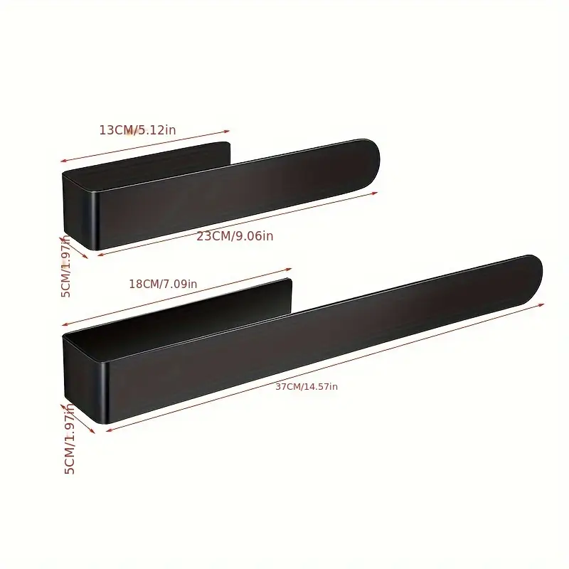 self stainless steel towel rail 23 6 x 37 4 matte black no drill wall holder for bathroom kitchen ideal for hanging towels towel rack modern towel holder durable towel rack Product details 2