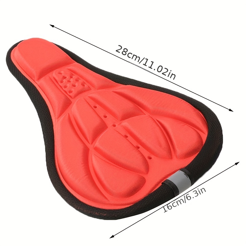 Silicone Bike Seat Cushion, Soft Gel Padded Bicycle Seat Cover, Men Women  Comfort Bike Fits For Exercise, Cycling, Spinning, Mountain, Road Bikes -  Temu