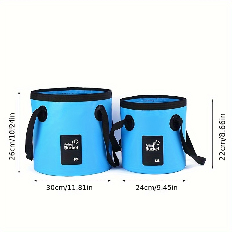 2pcs Collapsible Bucket Water Storage Containers