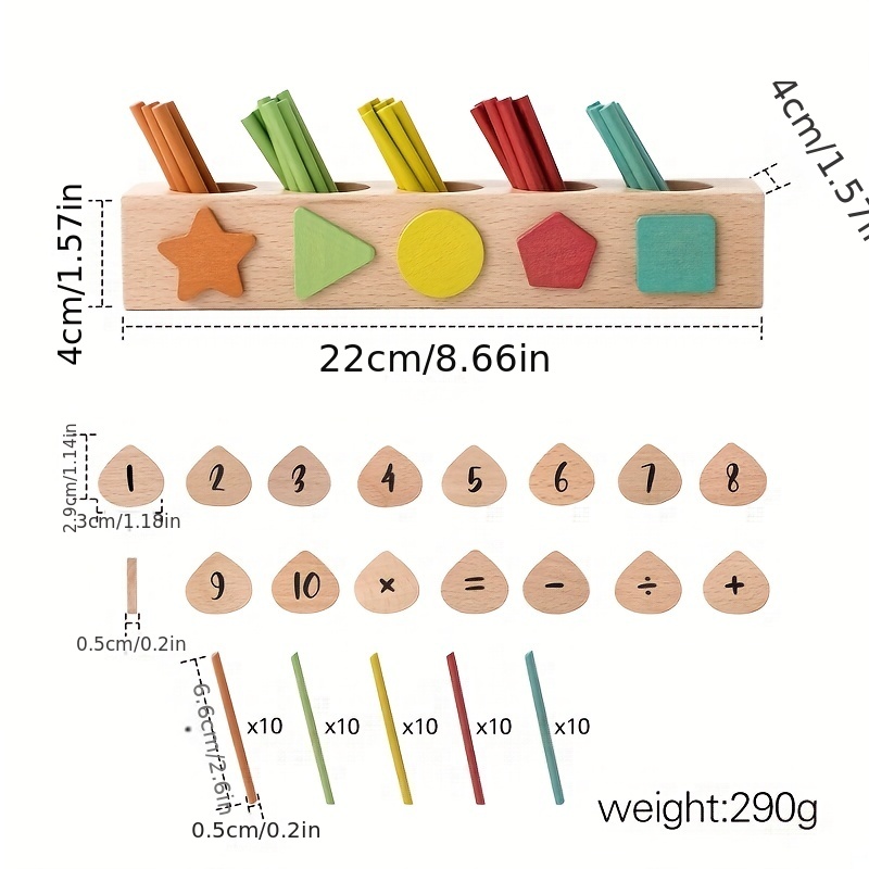 howa Arithmétique et comptage avec des jouets en bois