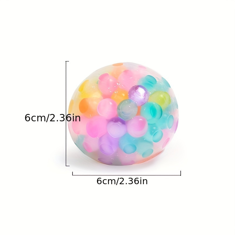 1pc Squishy Stress Relief Ball, Sensory Fidget Toy, Colorful Water Bead  Squeeze Toy