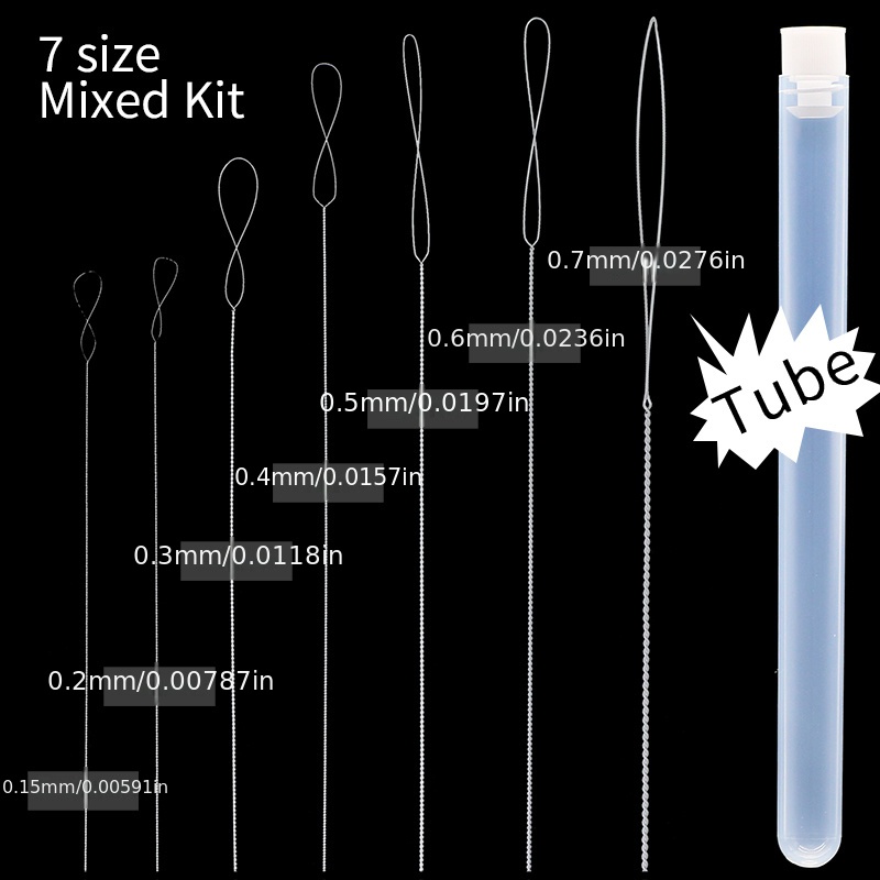 0.15 0.7mm Aghi Misti Intrecciati Con Tubo Aghi Strumento - Temu Italy