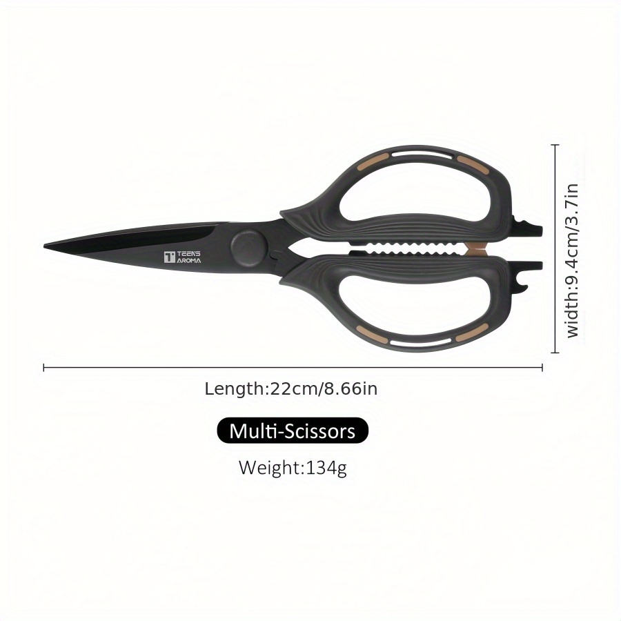 E-shop Edelstahl-Mehrzweckzange mit bequemen Griffen - scharfe Klingen zum Zerkleinern von Fleisch, Gemüse & Handarbeiten - ideales Küchenwerkzeug für