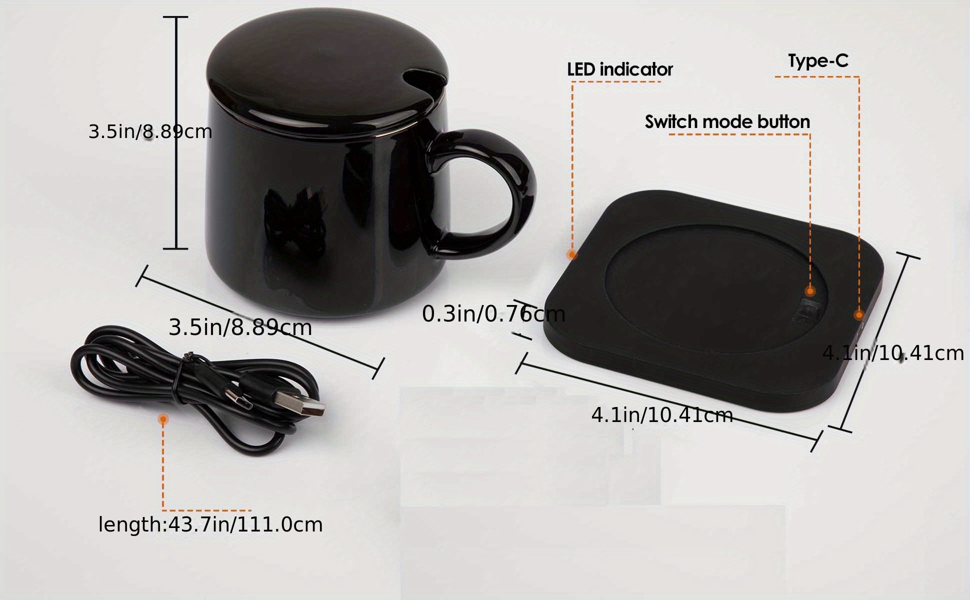 Coffee Mug Warmer Electric Set For Desk mug With Heating - Temu