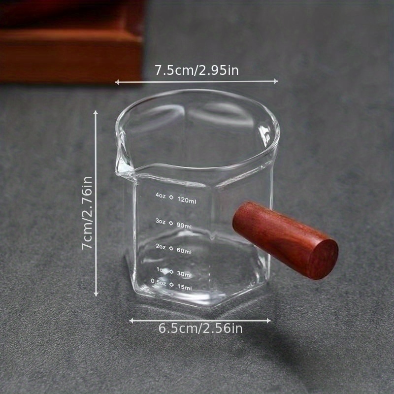 1pc, Heat Resistant 700ml/23.7oz Double Spout Glass Measuring Cup for  Espresso and Coffee - Essential Kitchen Tool for Accurate Measurements and  Easy