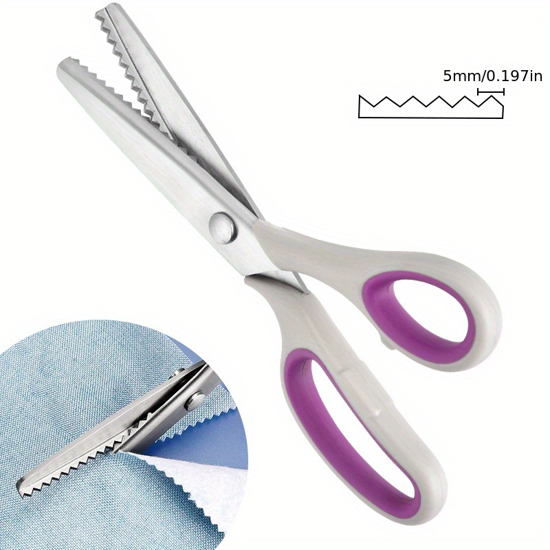 Stainless Steel Pinking Shears Lace Shears Scissors Cloth Scissors
