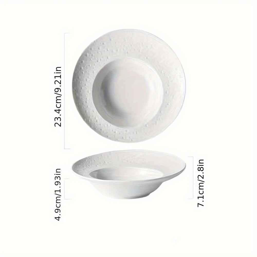 Ceramic Deep Dish with a Star Design, Versatile Straw Hat Bowl, Salad And Pasta Plates, Imaginative Dinnerware Featuring Meteor And Planet Patterns, French-Style Soup Bowl, And Fruit Salad Bowl