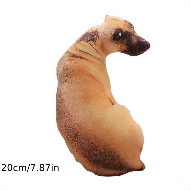 3d dog shape pet toy funny plush pillow dog toy creative cat and dog toy doll supply 0