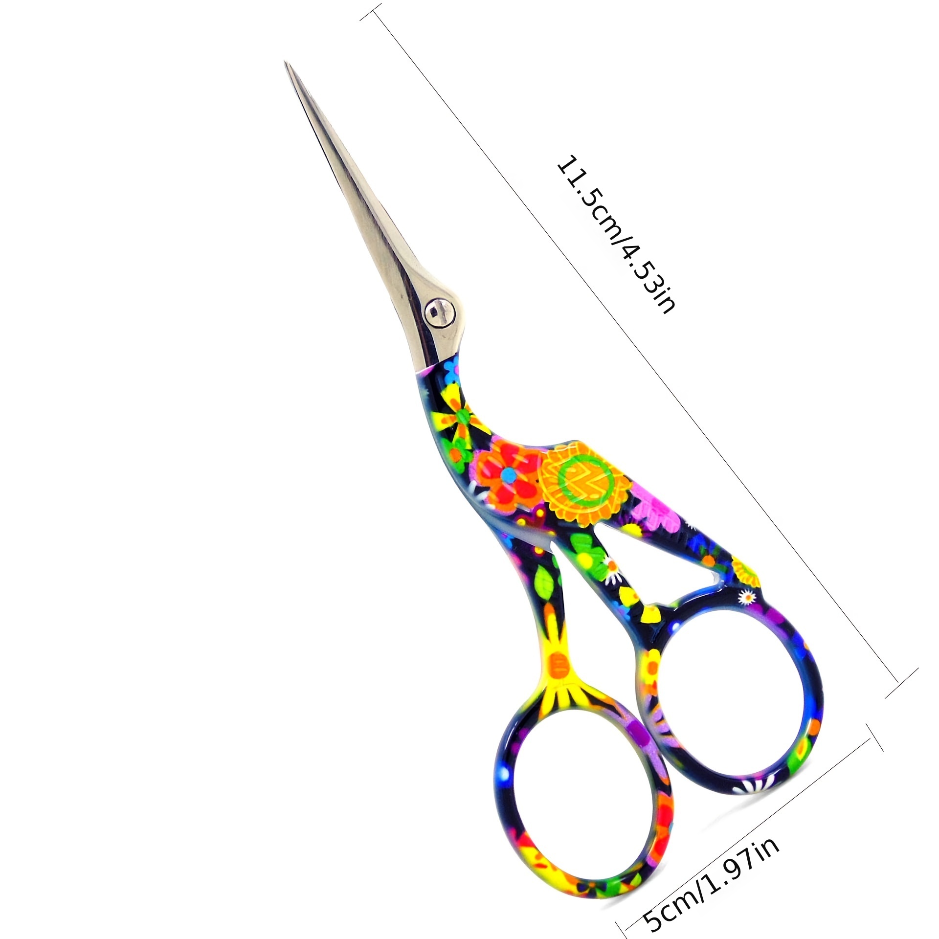 Craft Scissors Stork Sewing Embroidery Scissors With Leather - Temu