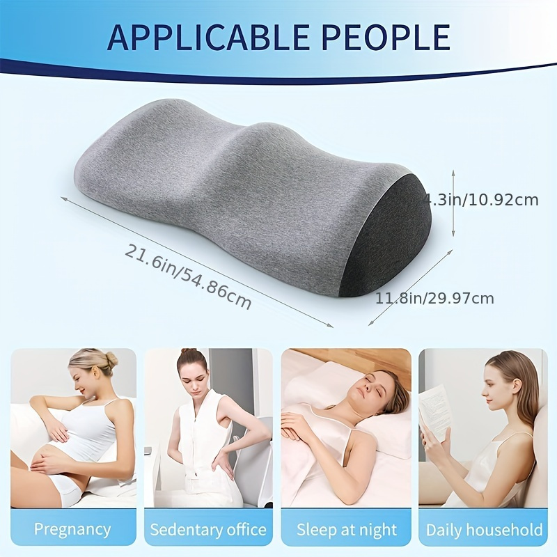 Knee Pillow For Side Sleepers Memory Foam Wedge Contour - Leg Pillows  Sleeping