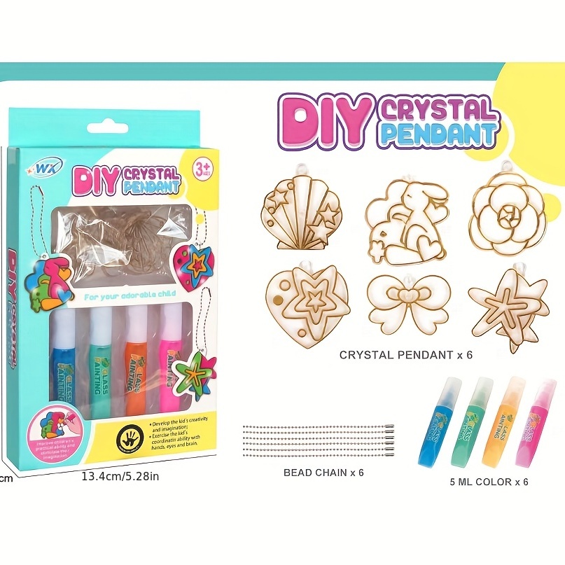 Children DIY Handmade Girl Toy Set Graffiti Coloring Pigment Color