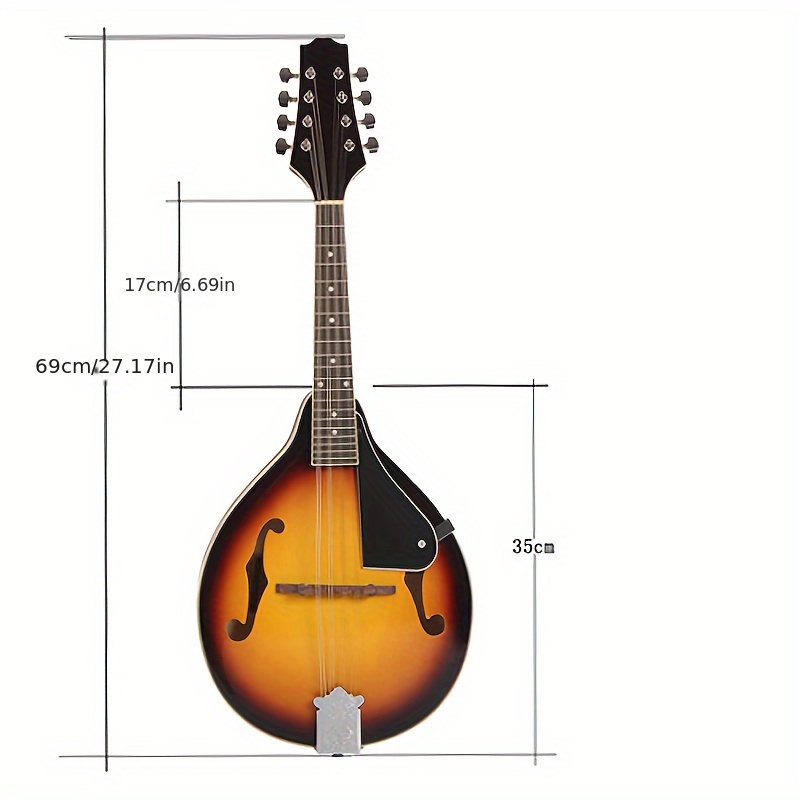 md 10】民族楽器 マンドリン 8弦ギター musical instruments temu