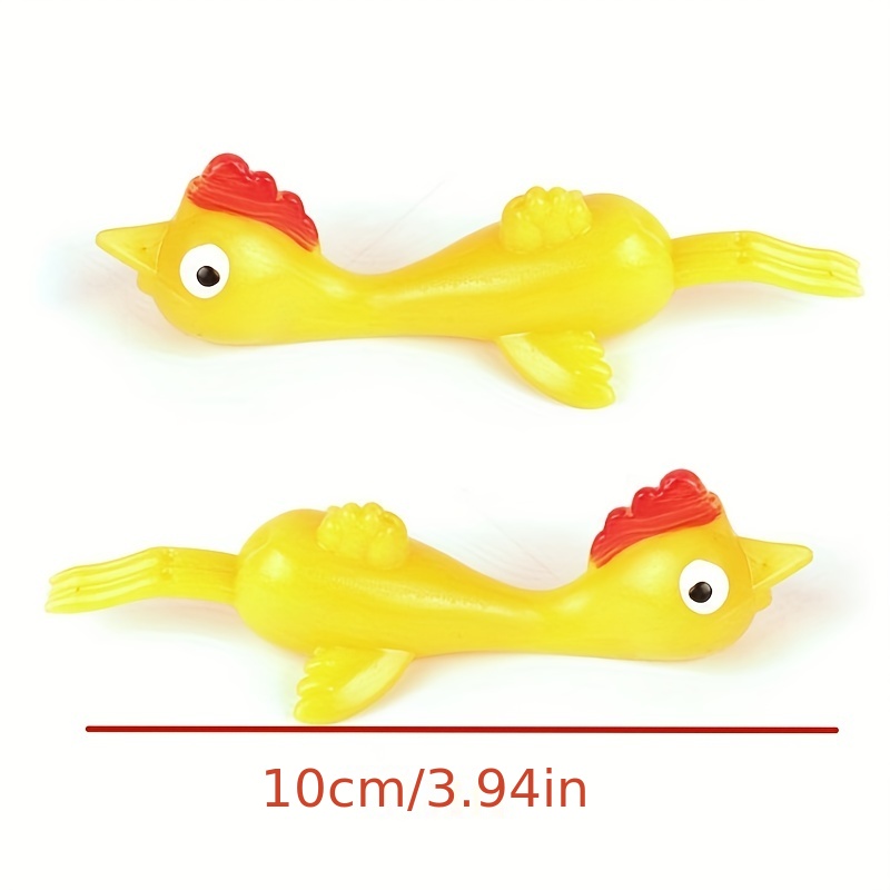 12 Pcs Catapult Turkey Tricky Fun Toy Catapult Chicken TPR Soft Material  Launch New Exotic Sticky Wall Chicken - Temu France