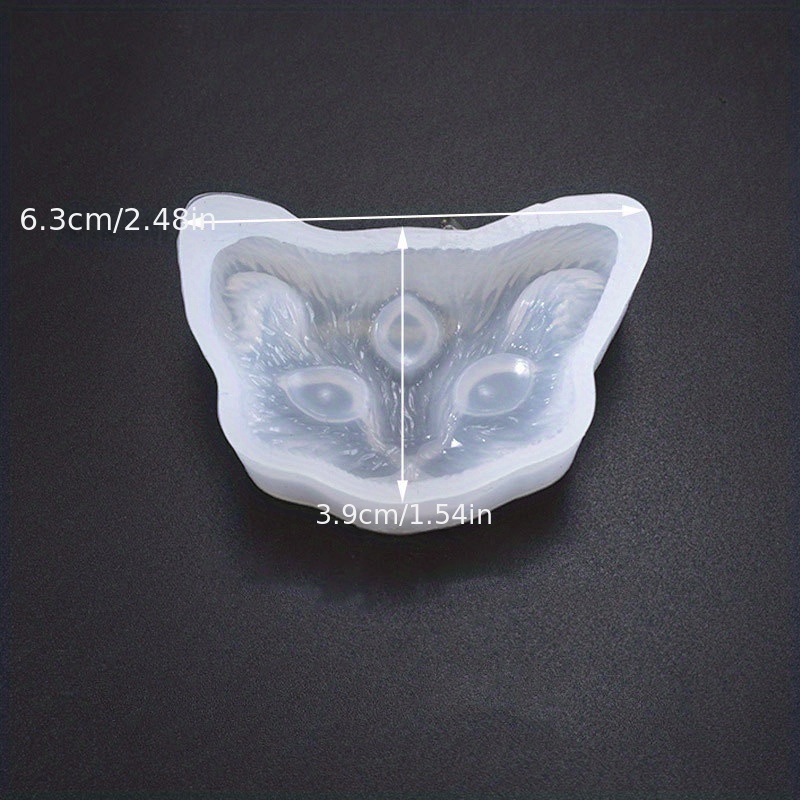 3d Devil Cat Resin Molds Kitten Head Silicone Molds Horned Animal Casting Mold For Epoxy Resin, Clay, Soap, Candle, Jewelry Making