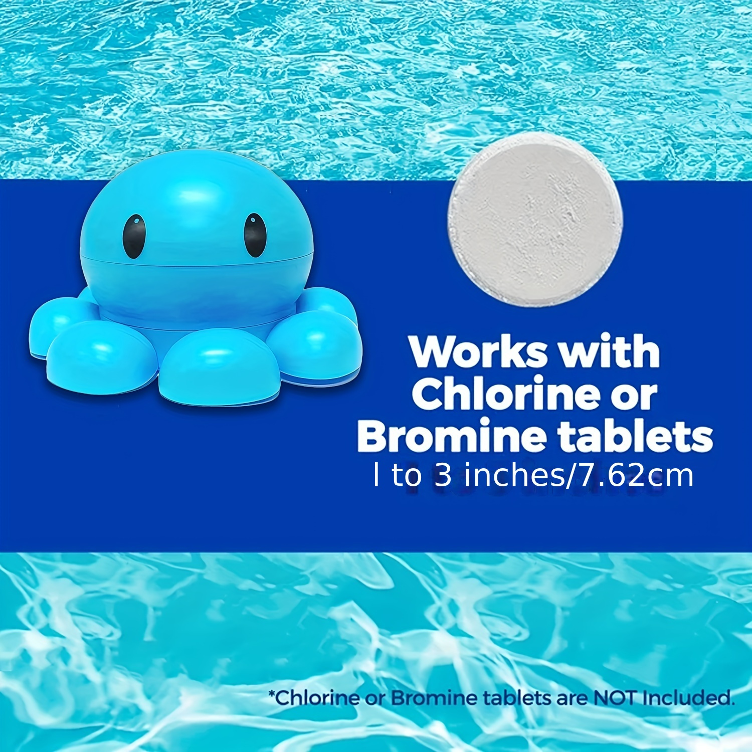 Pool Floating 1 Chlorine/bromine Tablet Dispenser Pool Spa - Temu