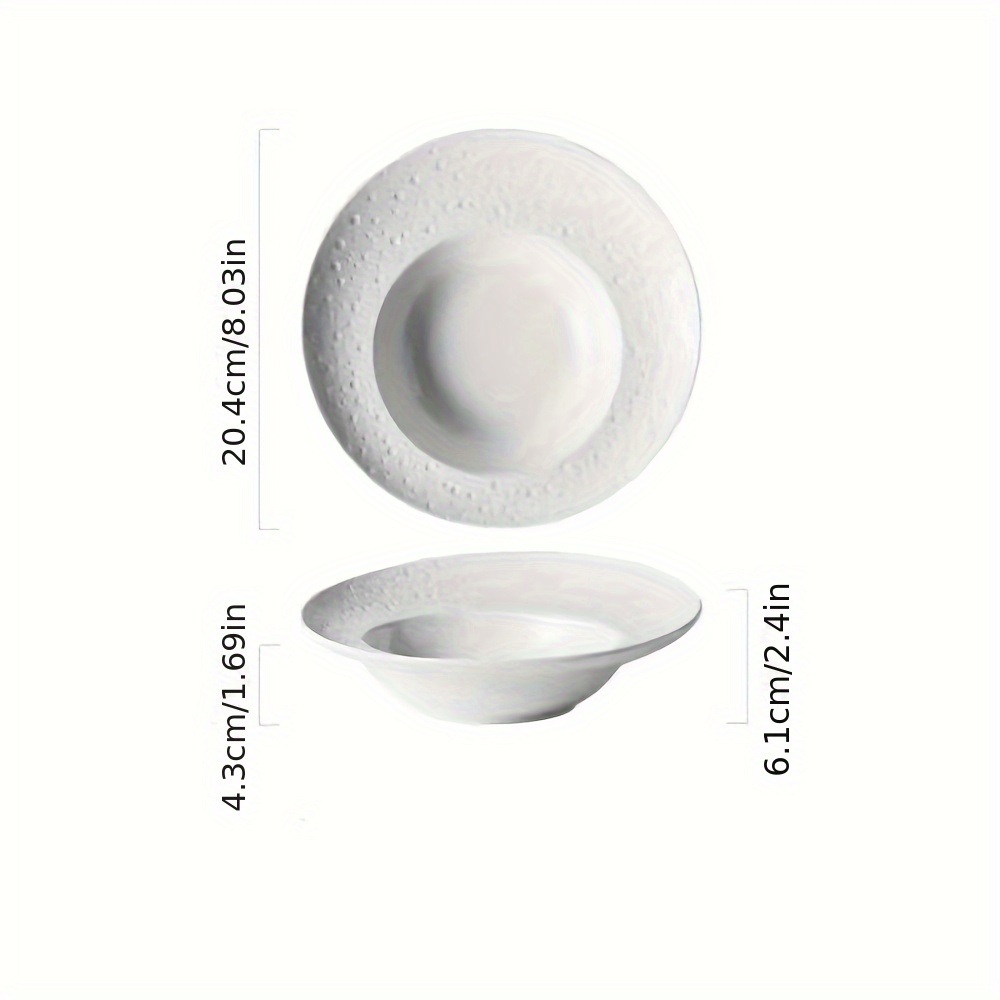 Ceramic Deep Dish with a Star Design, Versatile Straw Hat Bowl, Salad And Pasta Plates, Imaginative Dinnerware Featuring Meteor And Planet Patterns, French-Style Soup Bowl, And Fruit Salad Bowl